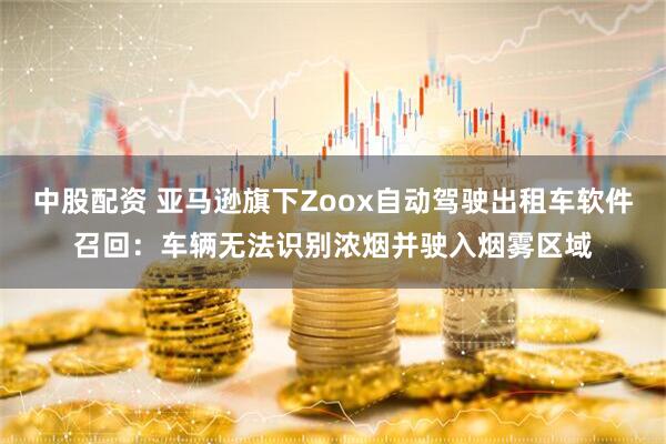 中股配资 亚马逊旗下Zoox自动驾驶出租车软件召回:车辆无法识别浓烟并驶入烟雾区域